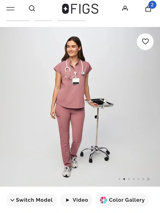 Figs rafaela scrub set - mauve - Picture 5 of 5